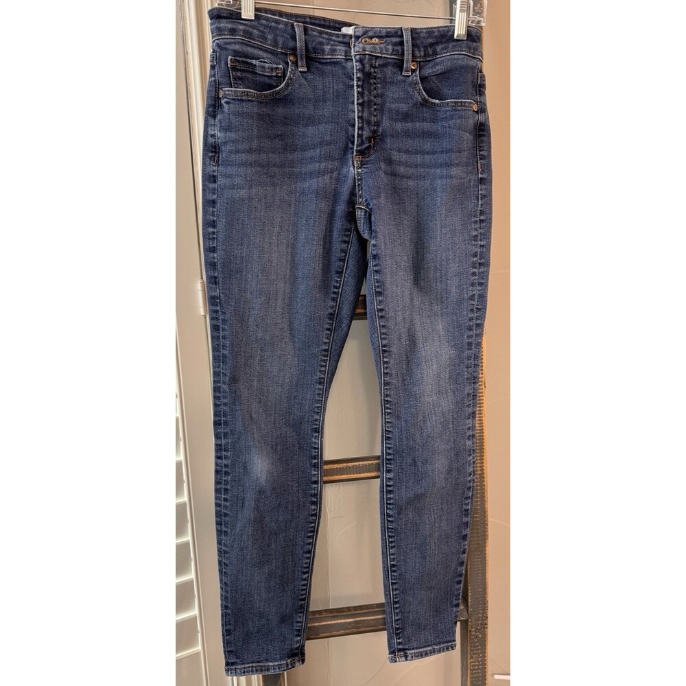 Ann Taylor LOFT CURVY SKINNY Women's Size 27/4 Blue Denim Jeans